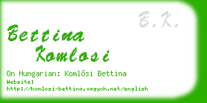bettina komlosi business card