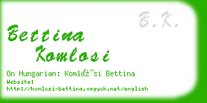 bettina komlosi business card